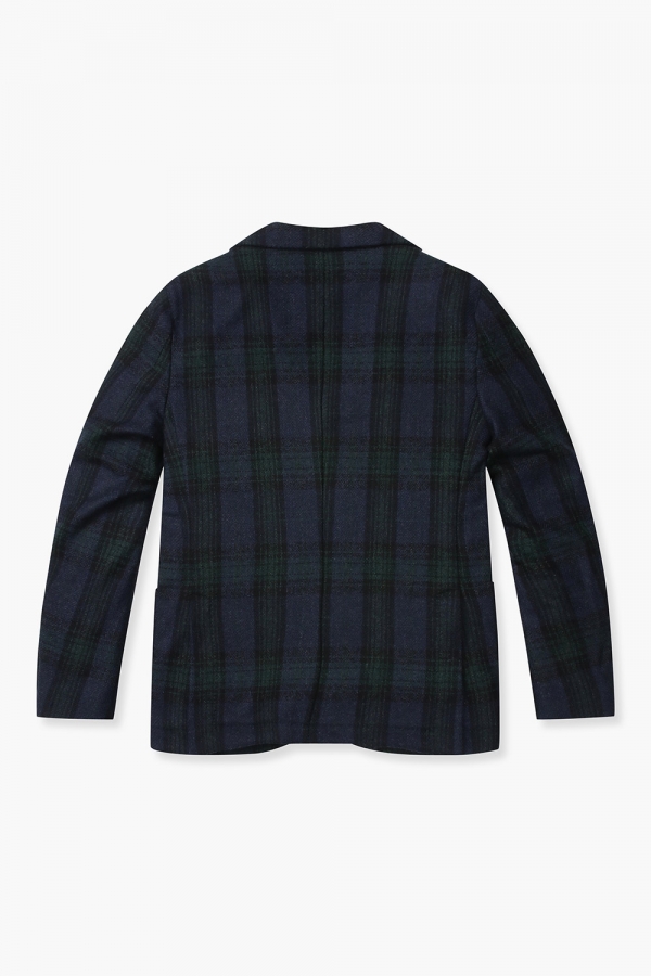 울 타탄 체크 테일러드 자켓 GSH3514H351401