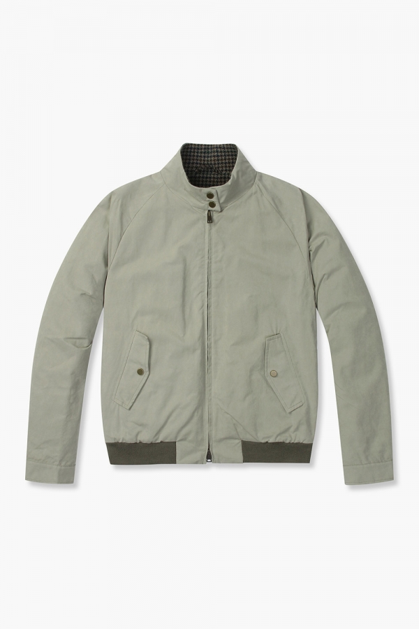 왁스 코튼 베이직 블루종 821 라이트그린 점퍼