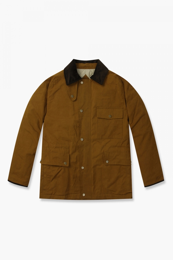 왁스 코튼 레글런 다운 야상 822 브라운 점퍼