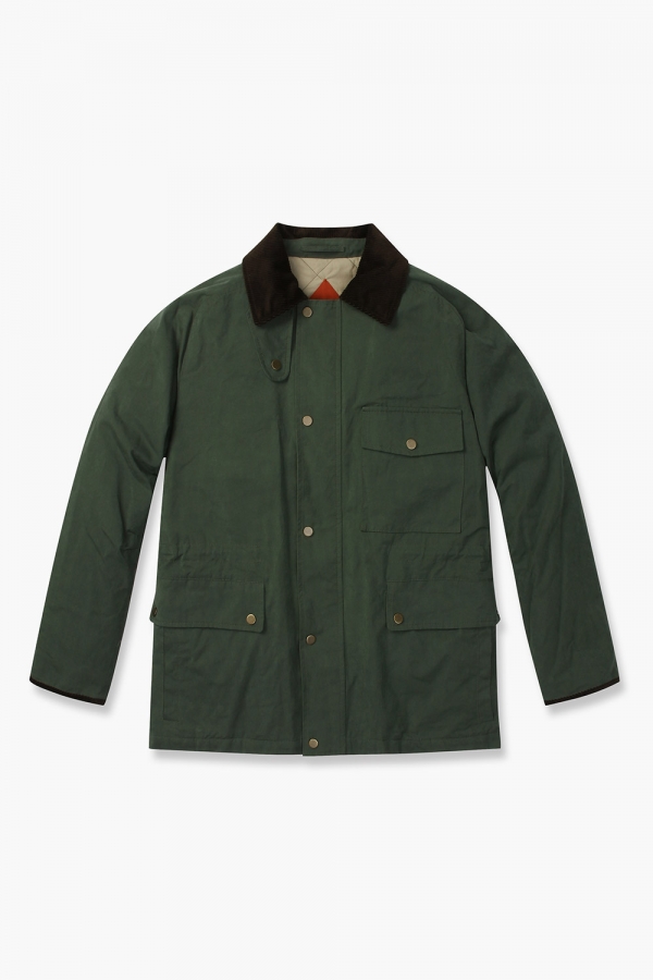 왁스 코튼 레글런 다운 야상 822 다크그린 점퍼