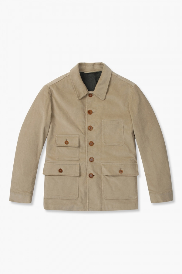 코튼 빅버튼 포켓 823 라이트브라운 캐주얼 자켓