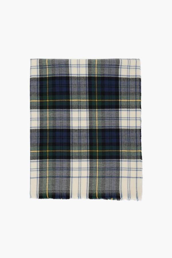 울 타탄 체크 104 그린 머플러