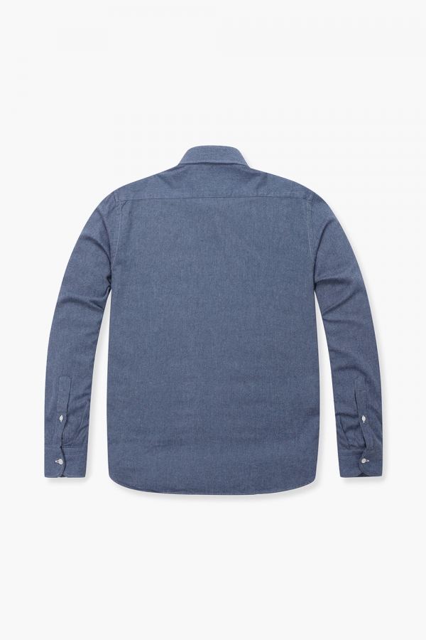 코튼 베이직 플란넬 305 네이비 셔츠