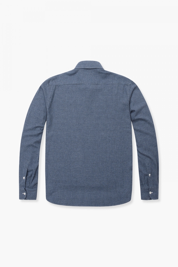 코튼 베이직 플란넬 307 네이비 셔츠