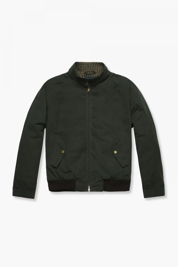 왁스 코튼 베이직 블루종 821 다크카키 점퍼