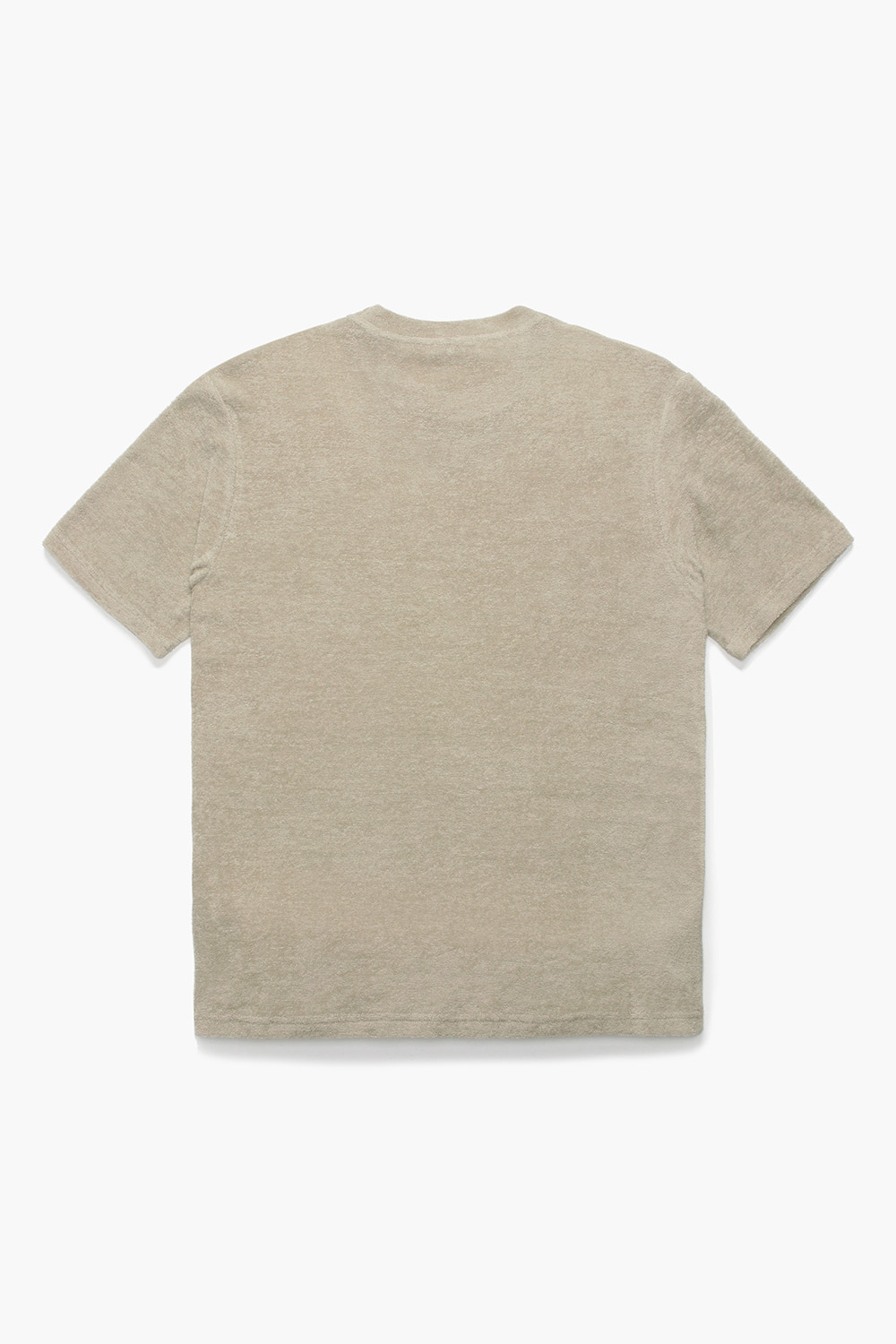 코튼 사이드 B 로고 251 베이지 반소매 티셔츠