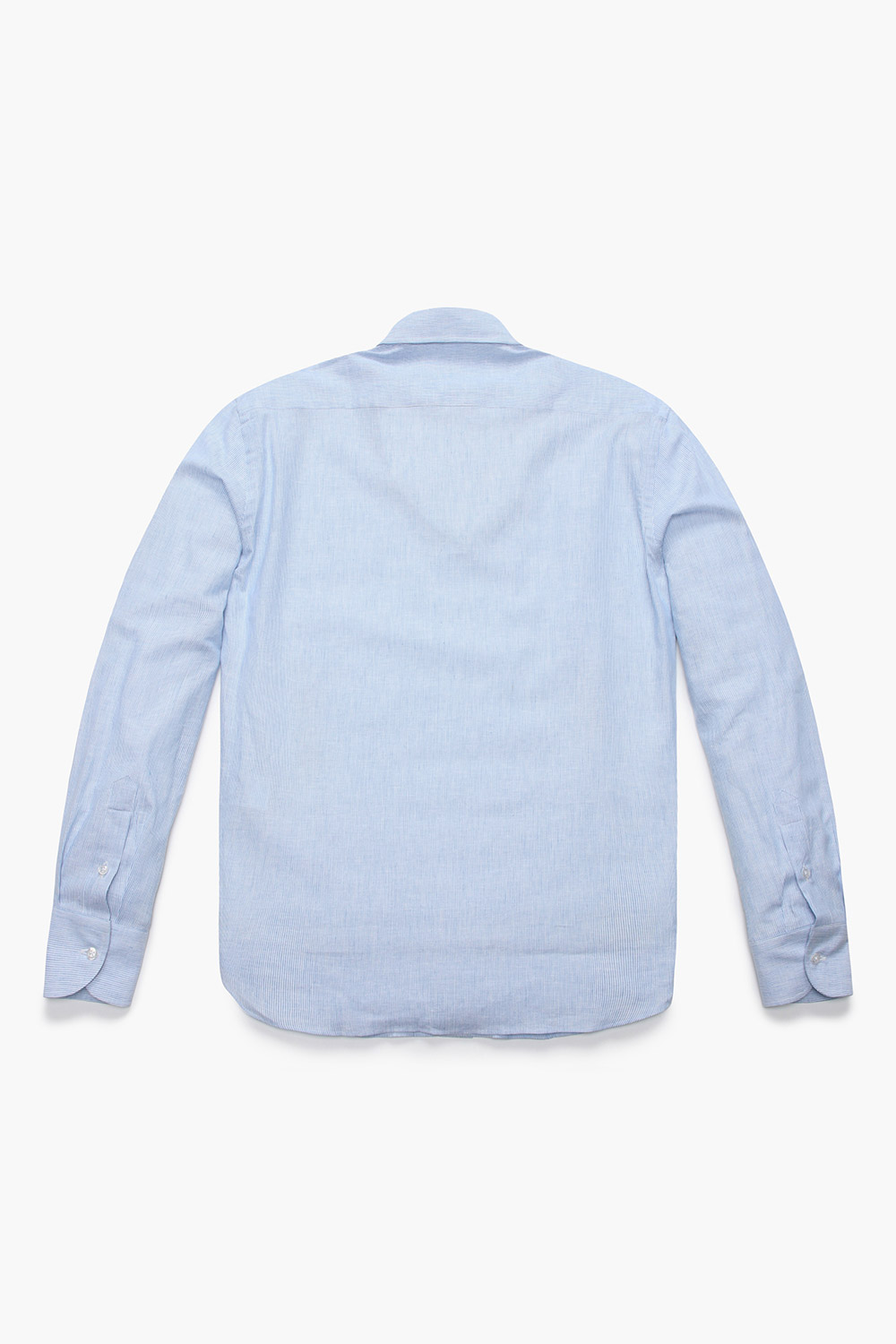 린넨 혼방 스트라이프 802 라이트블루 셔츠
