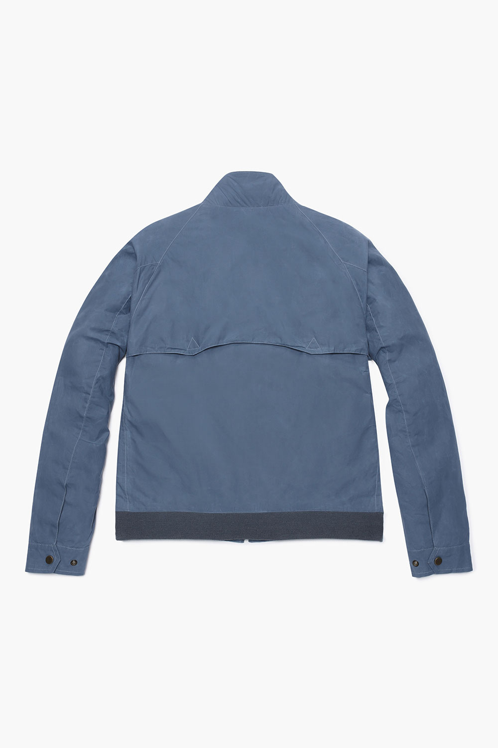 왁스 코튼 베이직 블루종 블루 점퍼