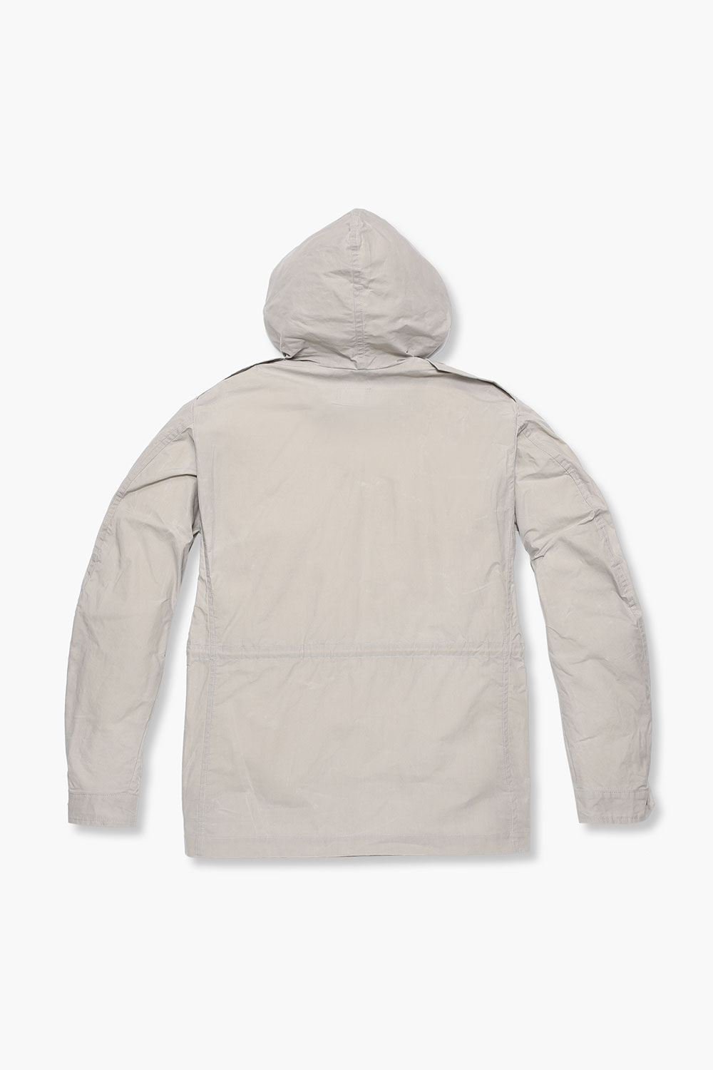 왁스 코튼 후드 하프 코트 1024MAINE131